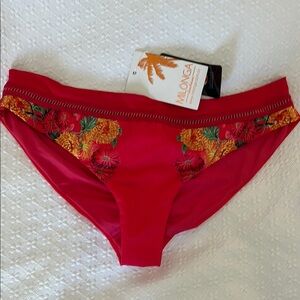 New!! Colombian brand Women's Red Floral Swim Bottom
